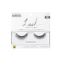 KISS Lash Couture Faux Mink Collection False Eyelashes, ‘Little Black Dress’, 10mm, Easy to Apply, Reusable, Vegan & Cruelty free, No Damage