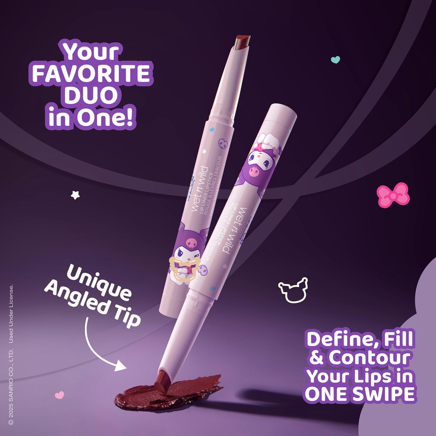 wet n wild My Melody and Kuromi Lip Liner Lipstick - Twist & Tricks