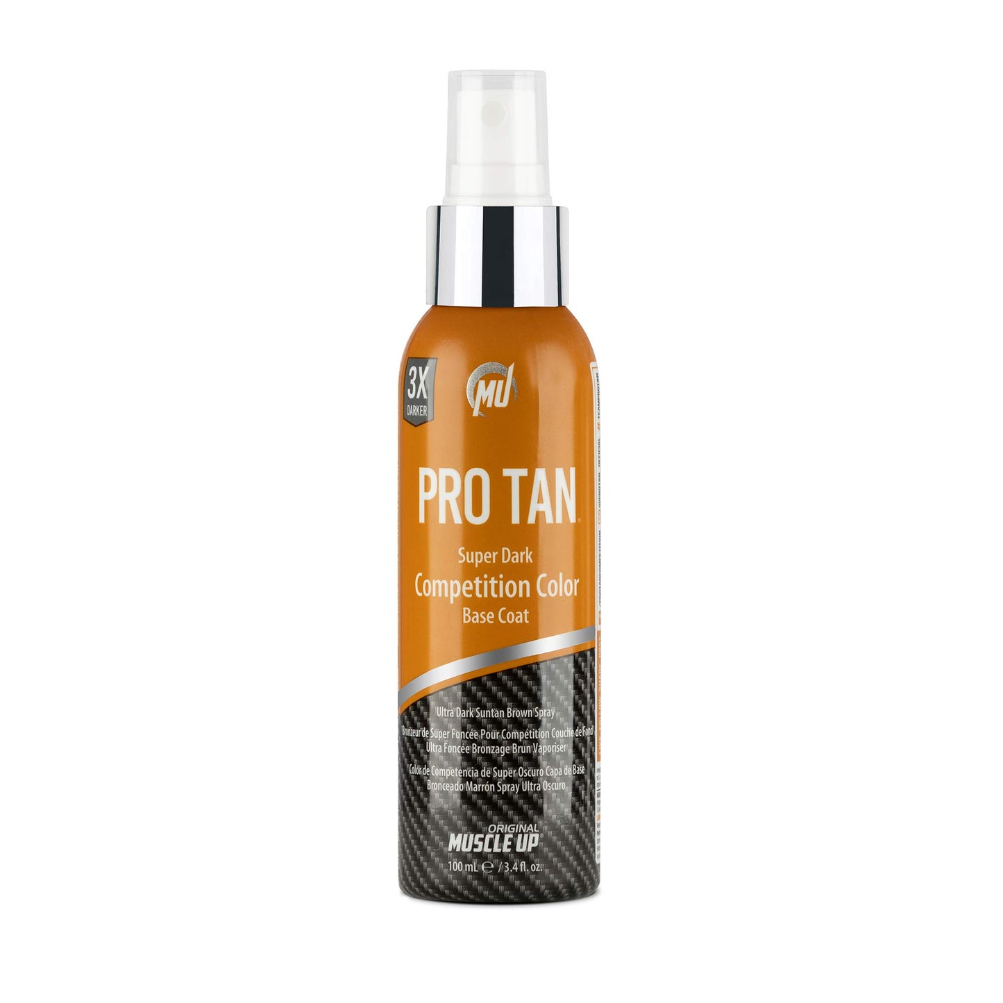 Pro Tan, Super Dark Competition Color, Base Coat, Ultra Dark Suntan Brown, Streak Free, Applies Evenly, Dries Quickly, 3.4 oz.