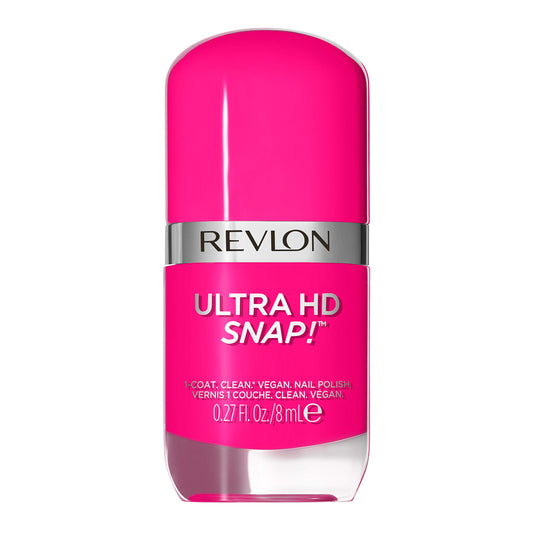 REVLON Ultra HD Snap Nail Color, Natural Rich Glossy Polish, 100% Vegan Formula, No Base or Top Coat Needed, 028 Rule the World, 0.27 fl oz