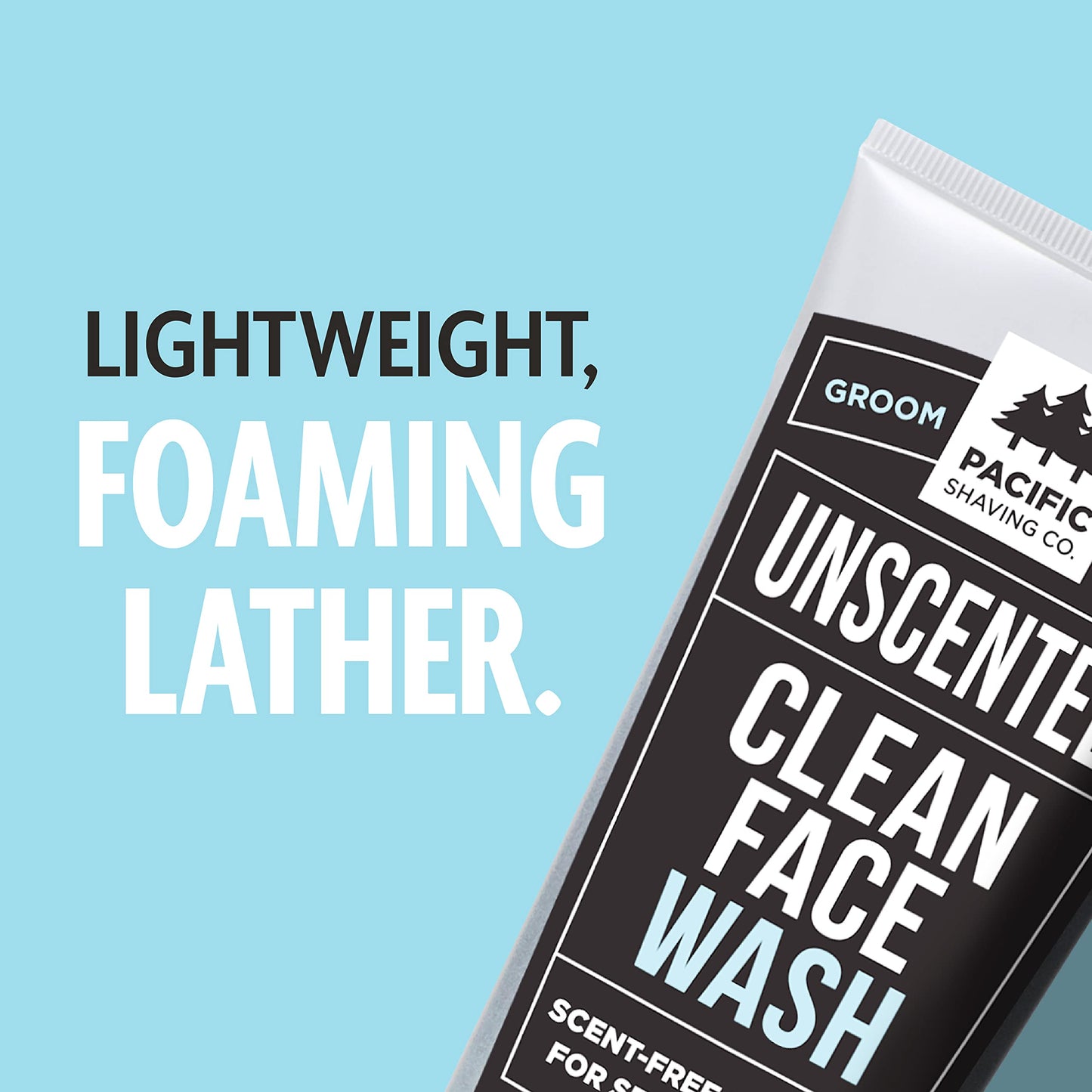 Pacific Shaving Company Clean Facial Wash - Unscented Gentle Face Cleanser with Sea Salt & Aloe Vera - Hydrating Men's Face Wash for Sensitive Skin (7