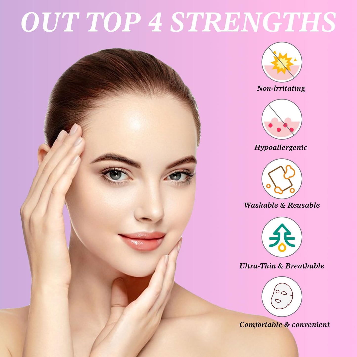 WENLIHAOBO Wrinkle Patches 208 Count,Face Patches for Forehead, Frown Lines, Smile Lines & Around Mouth, Overnight Pads for Fine Lines, Anti Wrinkle