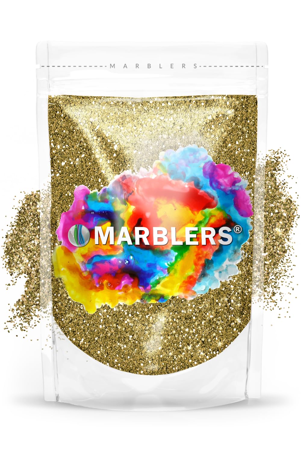 MARBLERS Twinkle Glitter [Light Gold] 3oz (85g) | Fine | Non-Toxic, Vegan, Cruelty-Free | Face, Body, Eyeshadow, Hair, Festival, Party Makeup | Nail