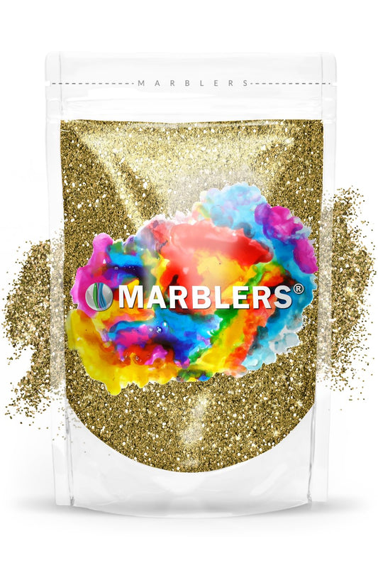 MARBLERS Twinkle Glitter [Light Gold] 3oz (85g) | Fine | Non-Toxic, Vegan, Cruelty-Free | Face, Body, Eyeshadow, Hair, Festival, Party Makeup | Nail