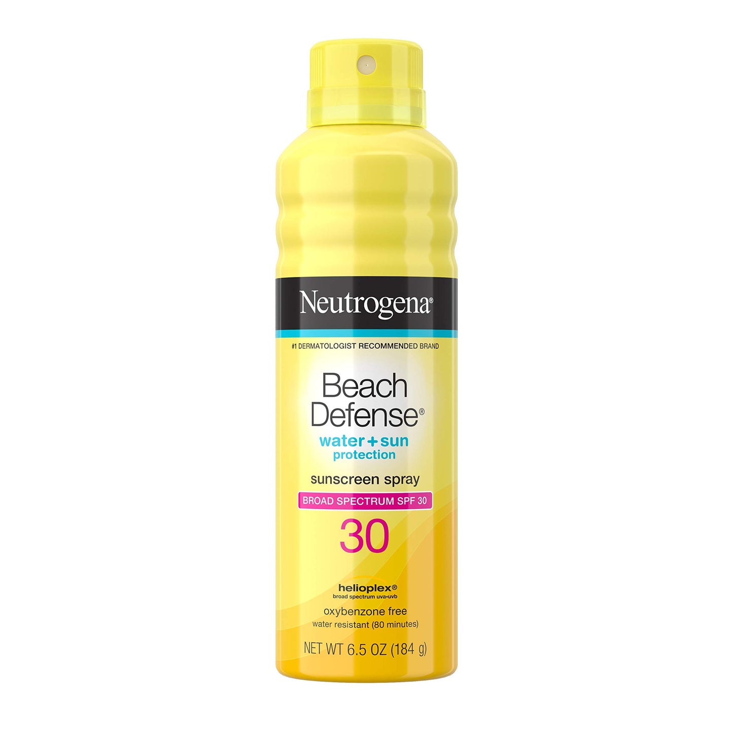 Neutrogena Beach Defense Water-Resistant Sunscreen Body Spray with Broad Spectrum SPF 30, PABA-Free, Oxybenzone-Free; Fast-Drying, Superior Sun