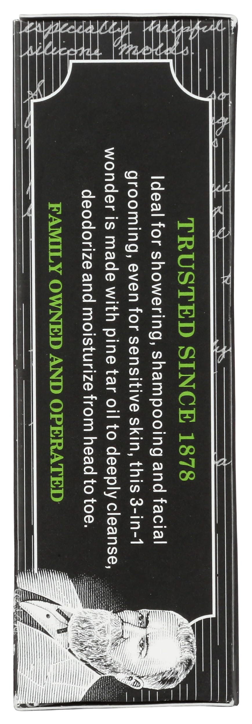Grandpas Wonder Pine Lathers White Tar Bath Bar Soap - 3.25 Oz