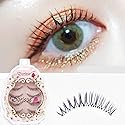 Dorisue Natural Volume False Eyelashes - Ultra Light Clear Band Lashes for Office Daily Wear, 4-10mm, 4 Pairs (E3)