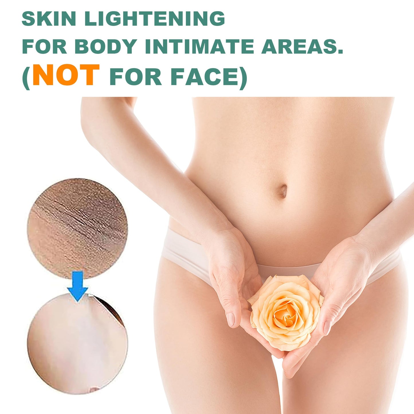 Vcetree Skin Bleaching Cream Skin Lightening for Body Intimate Areas, Private Parts, Underarm, Knees, Elbows, Inner Thigh, Bikini Area, Whitening Beauty and Personal Care Vcetree