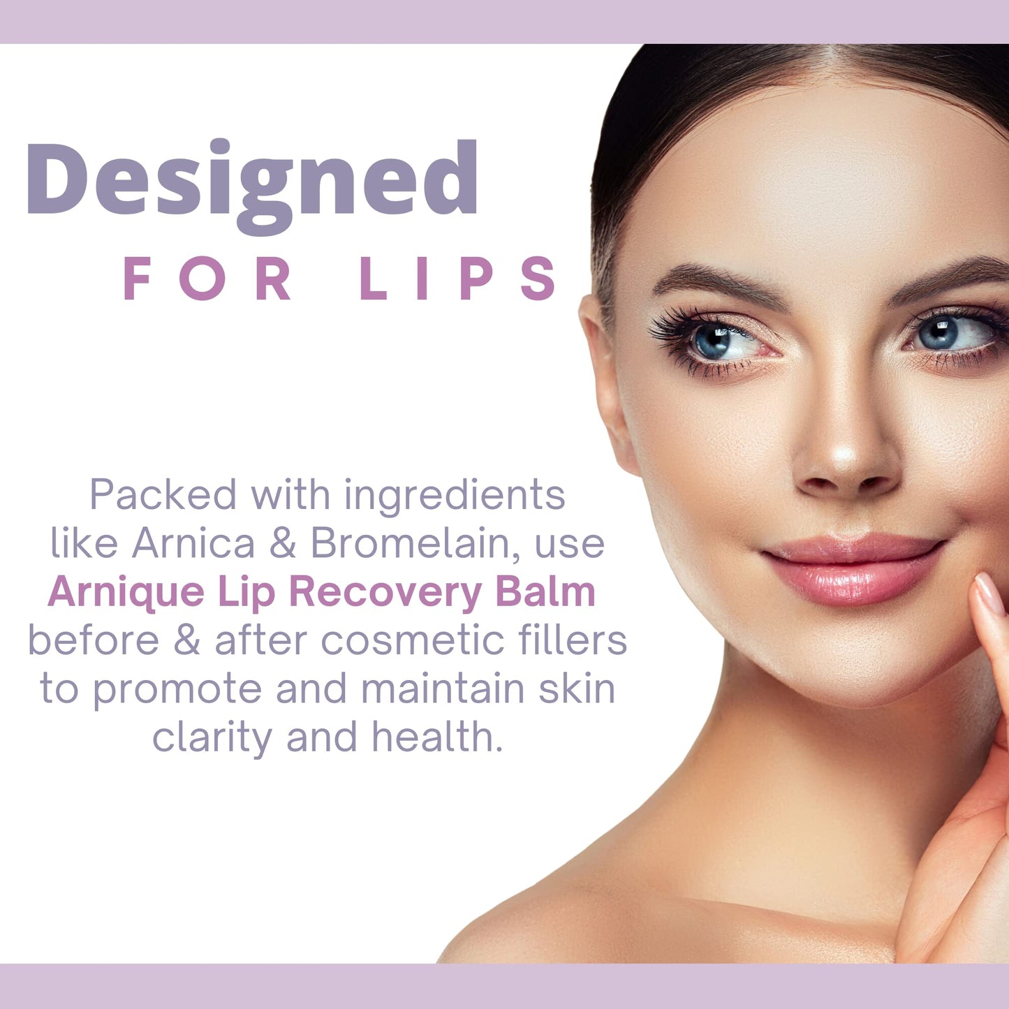 Arnique Arnica Lip Balm - Lip Filler Aftercare Balm with Arnica Montana and Bromelain, Soothing Topical Masque for Lip Flip, Injections, and Cosmetic