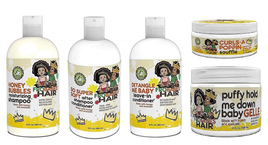 Frobabies Hair FroBabies Hair So Super Soft and Moisturizing Hair Products Combo (SHAMPOO&LEAVEIN-COND&GELLE&SOUFFLE&CONDITIONER) (SH&COND&LEAVEI Beauty & Personal Care Frobabies Hair