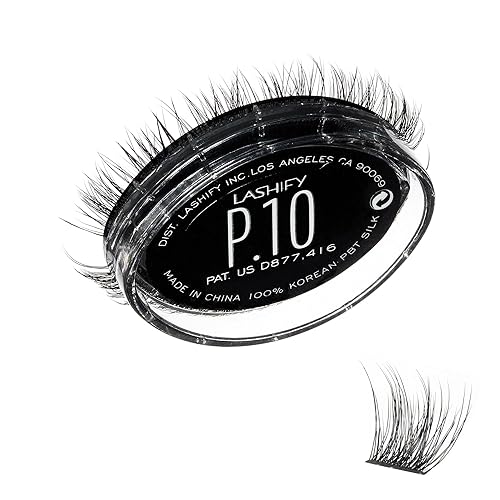 Lashify Plushy 10mm Gossamer Lashes in Black, Easy DIY False Lashes for a Voluminous Yet Still Natural Look