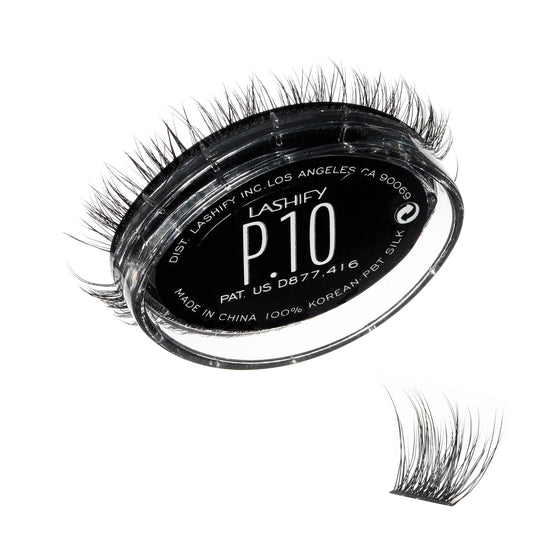 Lashify Plushy 10mm Gossamer Lashes in Black, Easy DIY False Lashes for a Voluminous Yet Still Natural Look
