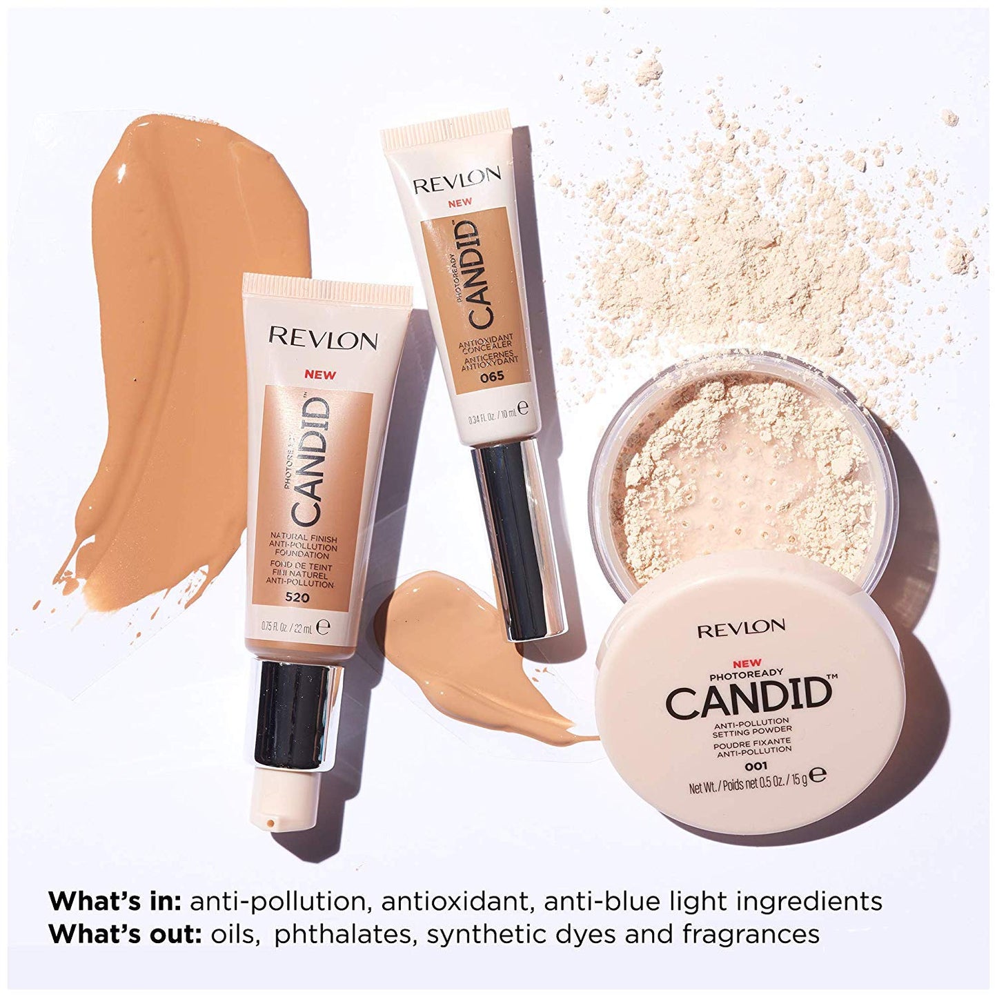 Revlon Concealer Stick, PhotoReady Candid Face Makeup with Anti-Pollution &Antioxidant Ingredients,Longwear Medium-Full Coverage Infused
