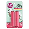 eos 100% Natural Lip Balm- Coconut Milk, eos lip balm, All-Day Moisture, Lip Care, Shea Butter, Moisturizing, Sensitive Skin,0.14 oz, 2 Pack