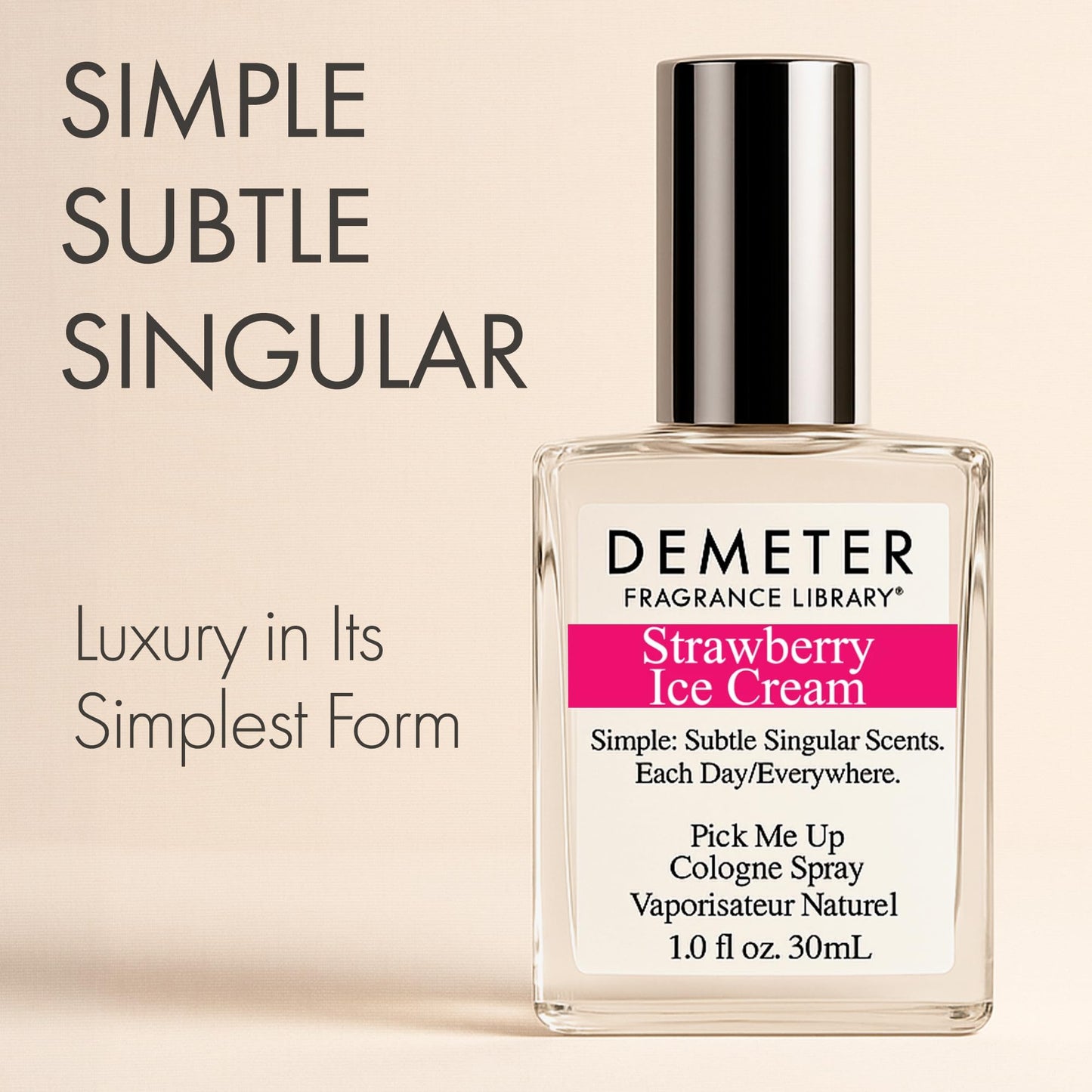 DEMETER Natural Perfume Spray Cologne for Women, Strawberry Ice Cream, 1 oz