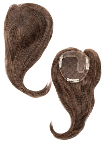ADD-ON LEFT Human Hair/HF Synthetic Blend Topper by Envy, 5PC Bundle: Topper, 4oz Mara Ray Luxury Shampoo & Conditioner, Wide Tooth Comb, and 19 Page