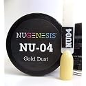 NuGenesis Nail Dipping Powder Color 1.5oz/43g Jar - (NU04 GOLD DUST) Beauty & Personal Care Nugenesis