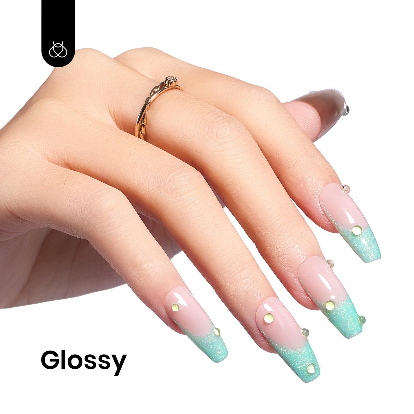 Beetles Mint Green Gel Polish - 15ml Spring Glitter Gel Nail Polish Mermaid Turquoise Shimmer UV Nail Gel Polish Soak Off LED Nail Art Design DIY Home Beauty and Personal Care beetles Gel Polish