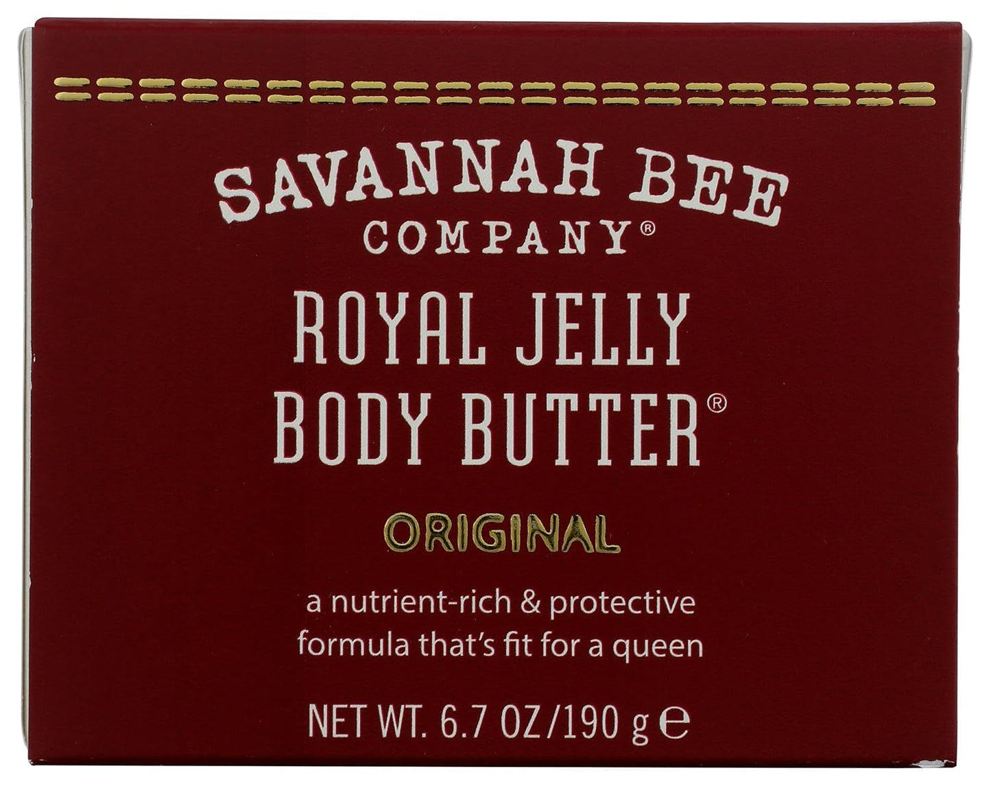 Savannah Bee Company Royal Jelly Body Butter - Deep Hydrating Body Butter - Original