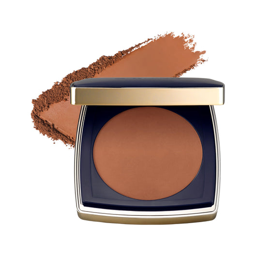 Estée Lauder Double Wear 12-Hour Stay-in-Place Matte Powder Foundation | Controls Oil & Shine, 0.39 Ounce, 7C1 Rich Mahogany