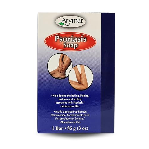 Arymar Psoriasis Bar Soap (3 oz) - Gentle Cleansing Formula for Sensitive Skin, Promotes Healthy Skin Beauty & Personal Care Arymar