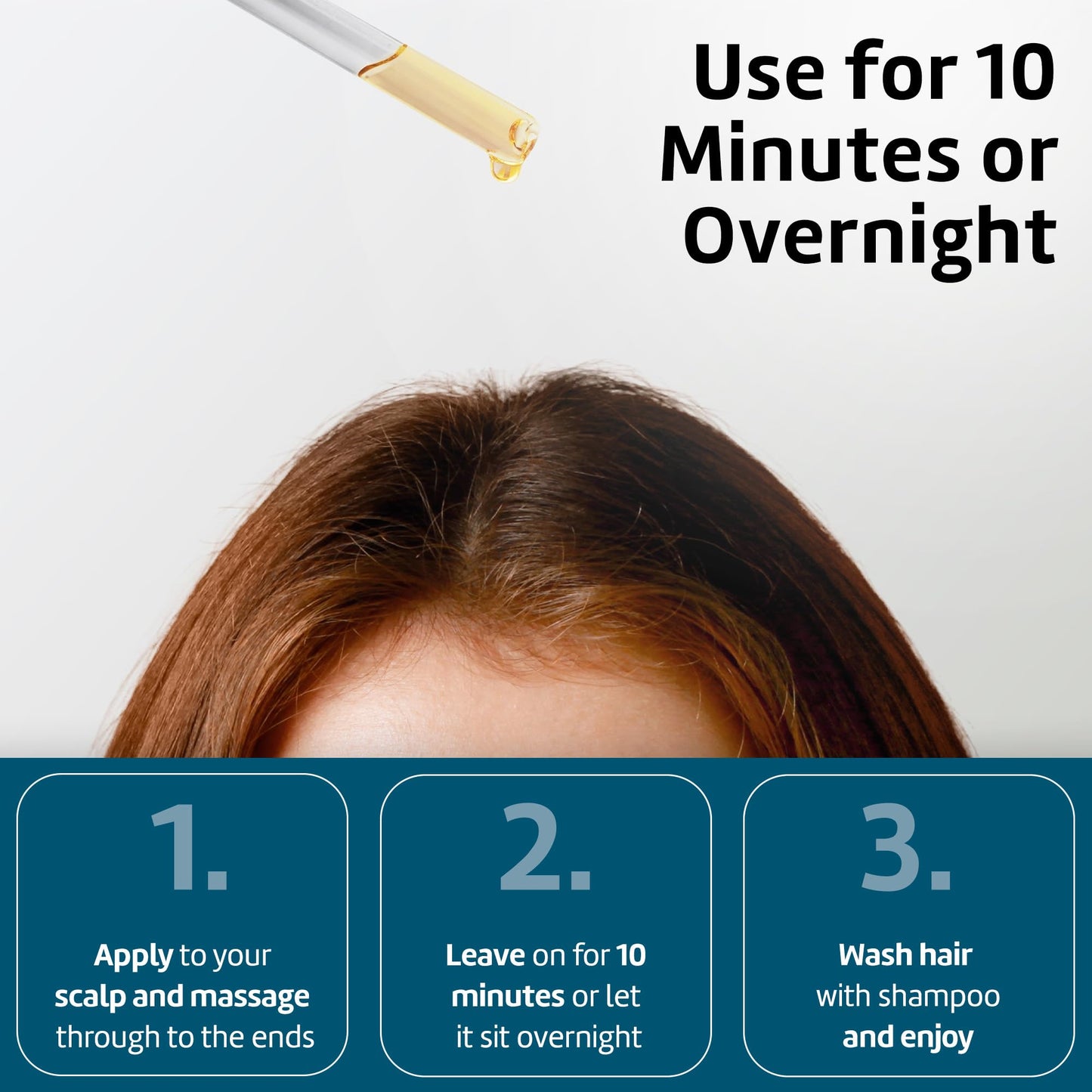 De La Cruz Rosemary Mint Oil Blend for Hair & Scalp - Revitalizing Formula with Castor, Avocado and Olive Oils- Naturally Moisturizing - 8 FL OZ