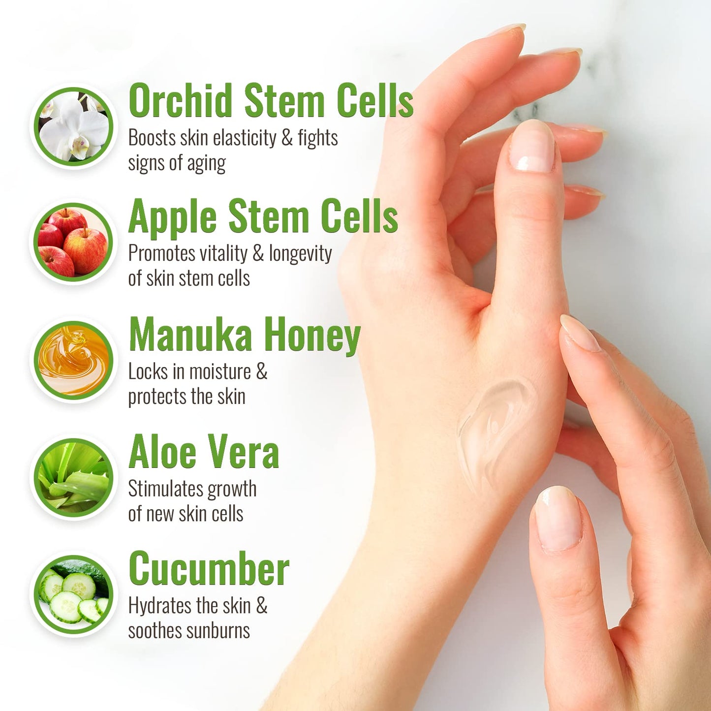 Wild Naturals 100% Pure Aloe Vera Gel with Manuka Honey - Organic Gel for Sunburn Relief, Acne, Scars & Dry Scalp - Moisturizing Gel for Face, Hair