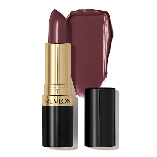 Revlon Super Lustrous Lipstick, Creamy Formula For Soft, Fuller-Looking Lips, Moisturized Feel, 045 Naughty Plum, 0.15 oz