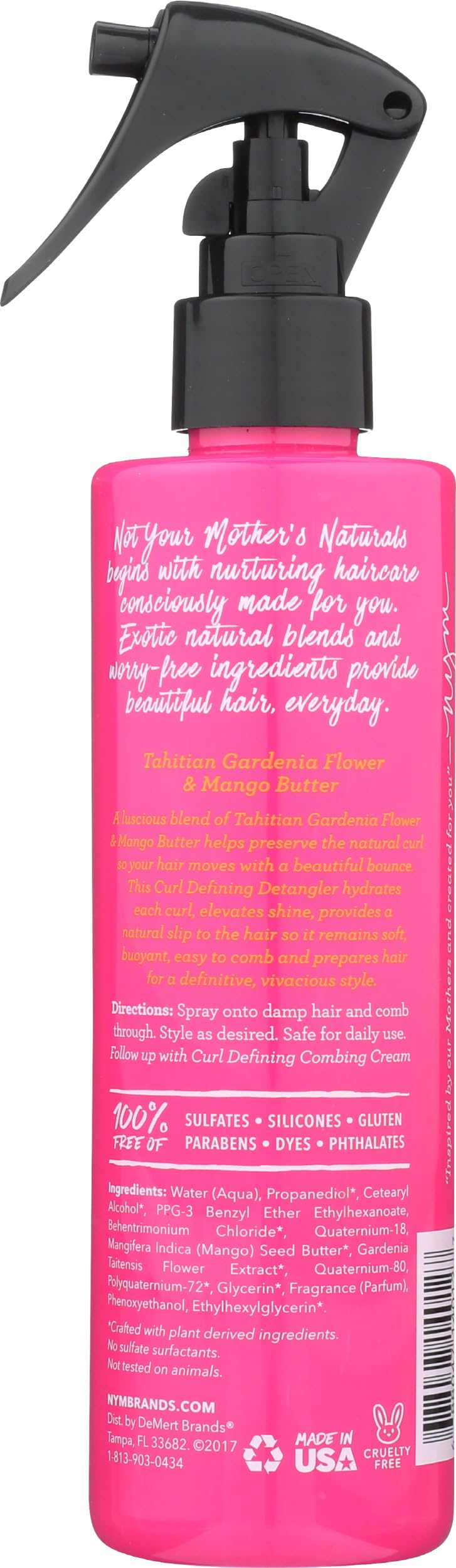 Not Your Mother's, Detangler Tahitian Gardenia Flower Mango Butter, 8 Fl Oz