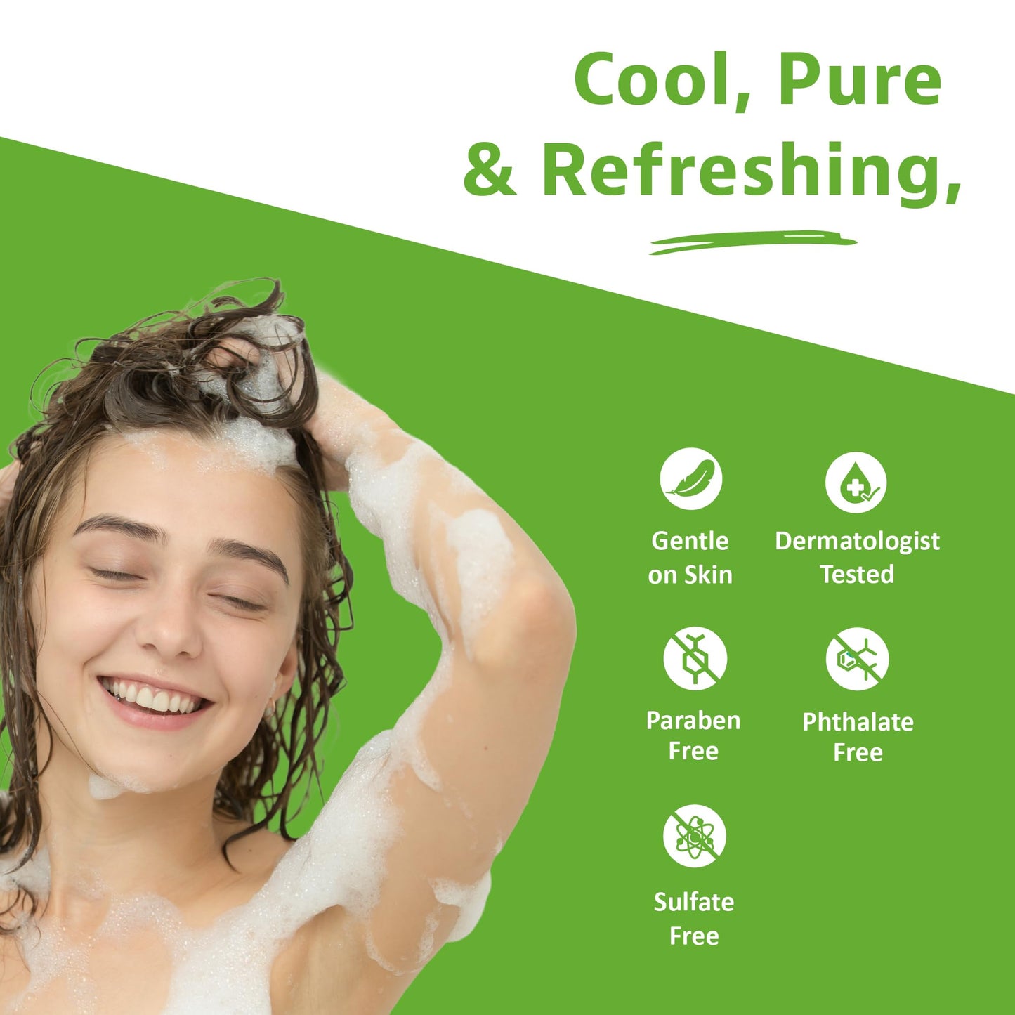 Amazon Essentials Tea Tree Mint Shampoo, Cool & Refreshing, Sulfate-free Formula, 33.8 Fl Oz, Pack of 1 Beauty and Personal Care Amazon Essentials