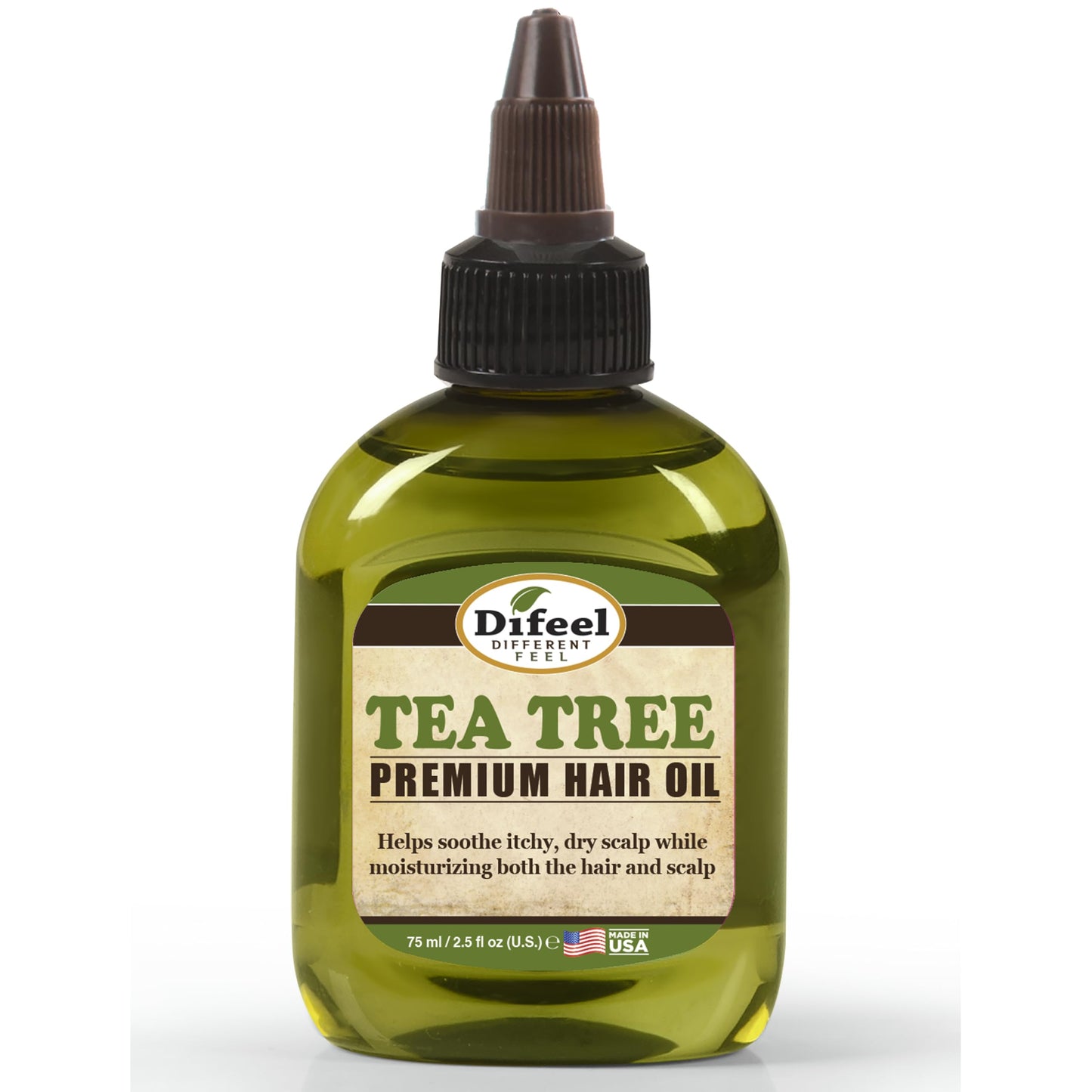 Difeel Premium Natural Hair Oil - Tea Tree Oil for Dry Scalp 2.5 Ounce