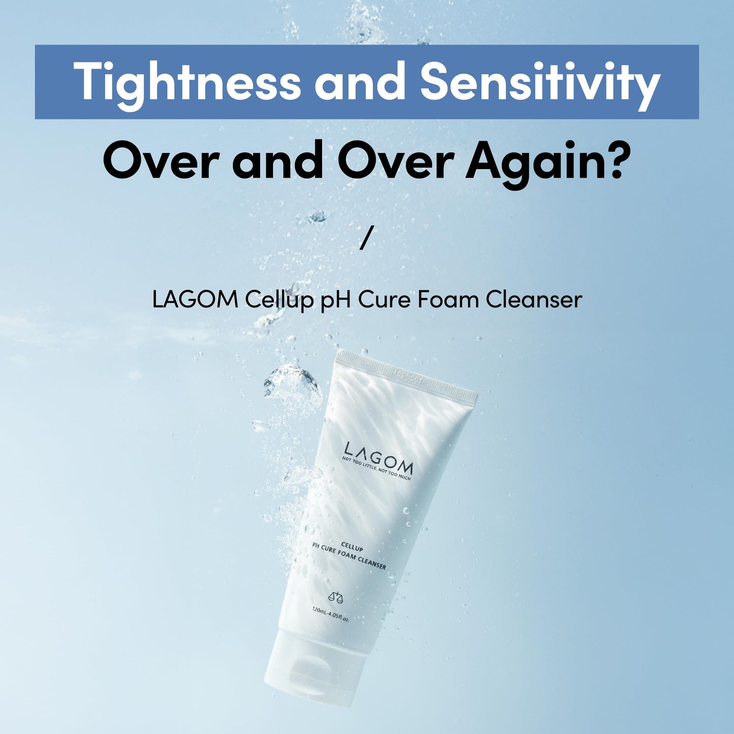 LAGOM Cellup pH Cure Foam Cleanser | Low pH, Skin Barrier Protection, Natural Deep Face Cleansing, K-Skincare, Mild, 5.5 Subacid for Sensitive Skin