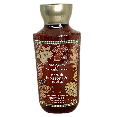 Bath & Body Works Peach Blossom & Nectar Body Wash - Sweet Peach Floral Daily Shower Gel