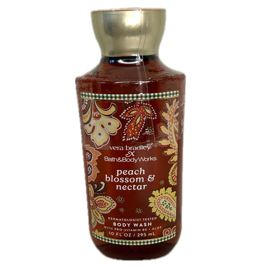 Bath & Body Works Peach Blossom & Nectar Body Wash - Sweet Peach Floral Daily Shower Gel