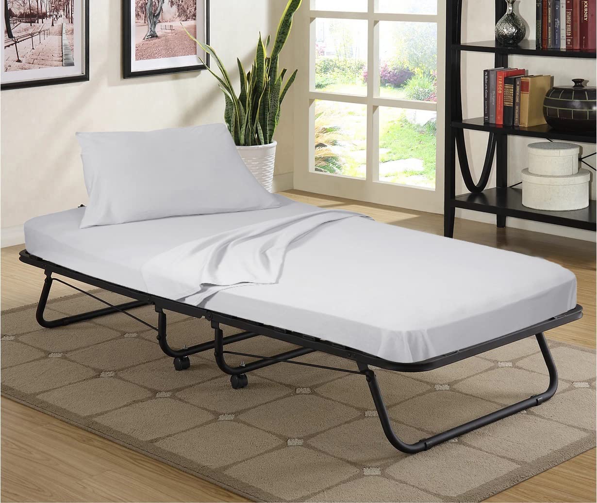 Gilbins 100% Combed T-Shirt Cotton Jersey Knit Camp Sheet Set, 1 Fitted cot Sheet, 1 Flat Sheet, 1 Standard Pillow case Royal Blue