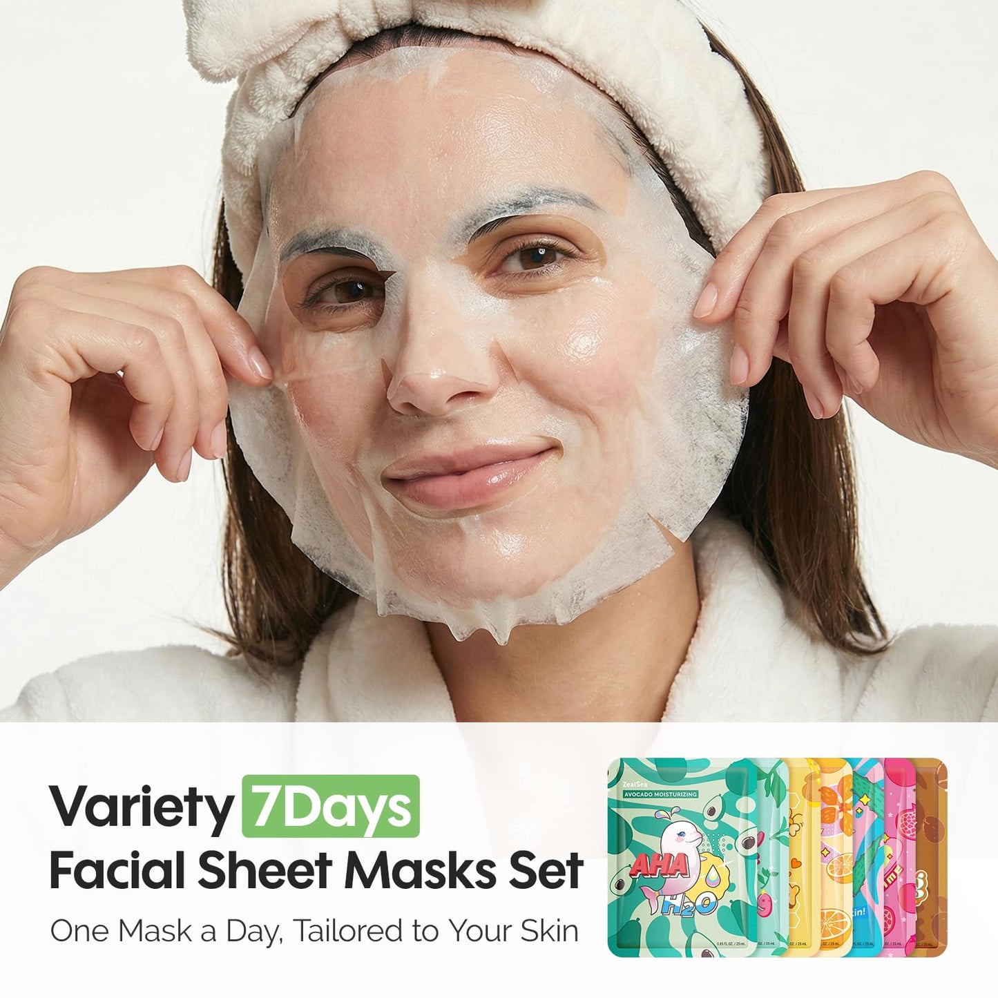 ZealSea Face Mask Skincare Facial Sheet Mask Spa Gifts for Kids Girls Women Beauty and Personal Care ZealSea