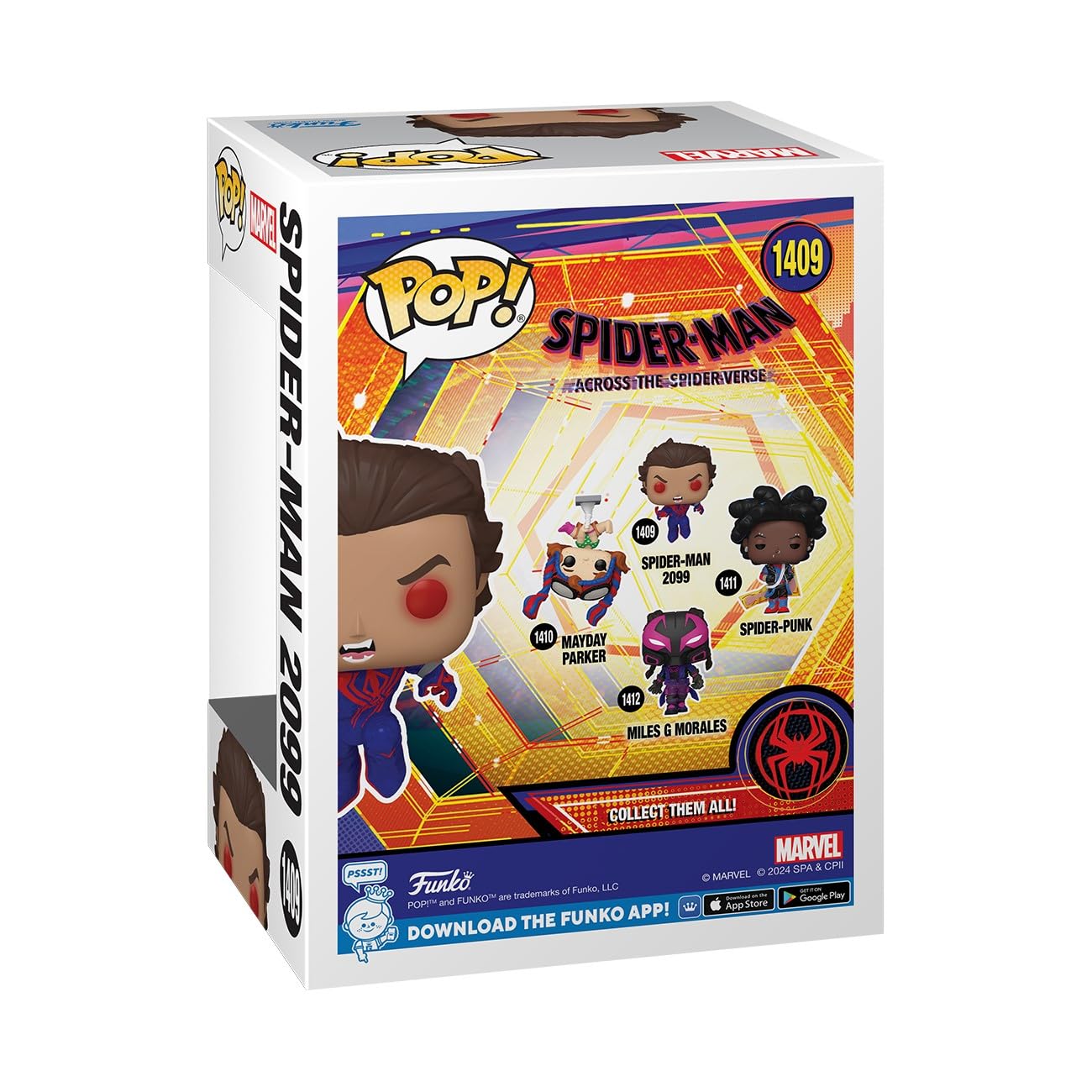Funko POP! Marvel: Spider-Man Across The Spider-Verse - Spider-Man 2099 - Unmasked - Collectable Vinyl Figure - Gift Idea - Official Merchandise…