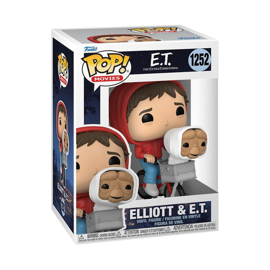 Funko Pop Movies: E.T. The Extra-Terrestrial - Elliott - Elliot with E.T. in Basket, 3.75 Inches - Collectable Vinyl Figure - Gift Idea - Official…