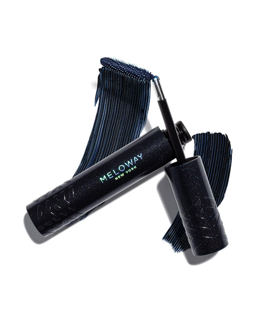 MELOWAY Your Way Mascara - Adjustable Wand, Lash-Conditioning Formula - Volumizing Lashes, Long-Lasting - Amino Acids, Argan Oil, Red Algae Extract