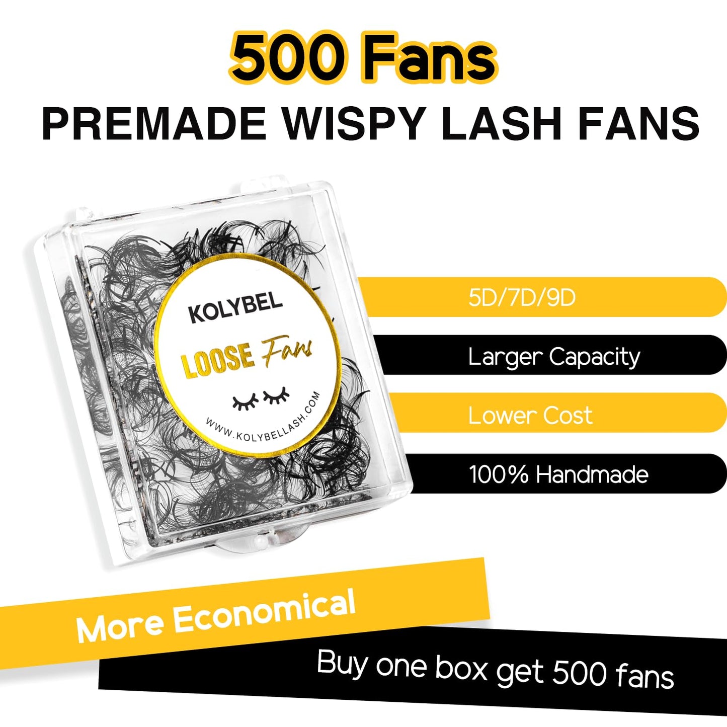500 Wispy Promade Fans 7D 0.07 Wispy Premade Lash Fans C Curl Loose Premade Fans Lash Extensions 14mm Handmade Spiky Volume Promade Eyelash Fans Beauty and Personal Care Kolybel