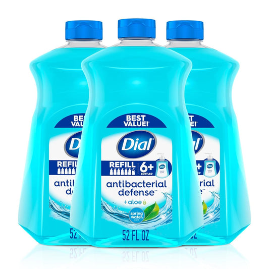 Liquid Hand Soap Refill, Dial Spring Water Hand Wash, 52 Fl Oz (Bundle of 2 Bottle) Beauty & Personal Care JAOSOP