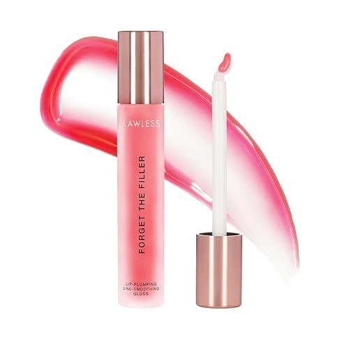 Lawless Women's Forget The Filler Lip Plumper Line Gloss - Queen Size, Cherry Vanilla, 0.19 Ounce (Pack of 1)