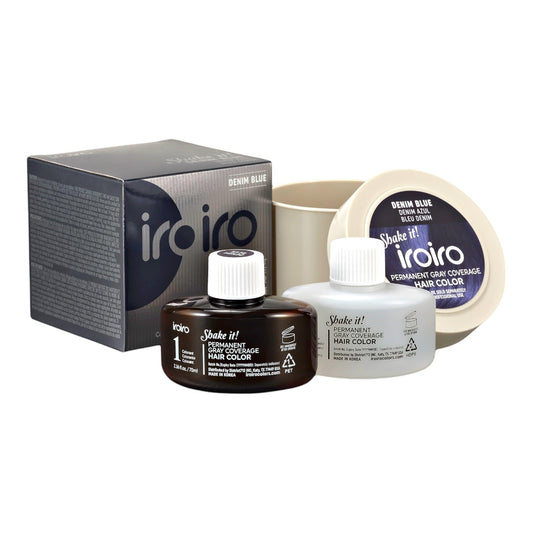 iroiro Permanent Gray Coverage Hair Color (Denim Blue, 4.72 oz) Beauty & Personal Care iroiro