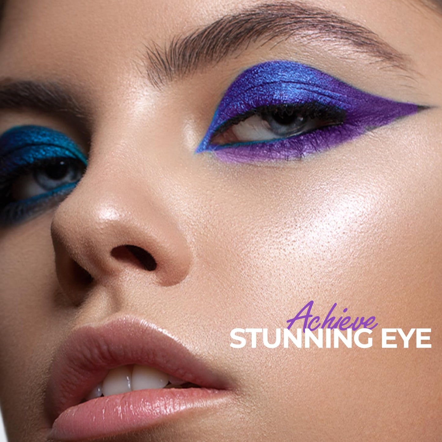 Profusion Cosmetics Violets 10 Shade Eyeshadow Palette - Highly Pigmented, Multi-Finish Formula, Blendable and Long-Wearing Shadows for Stunning Eye…