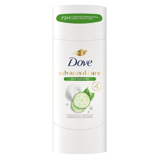 Dove Advanced Care Antiperspirant Deodorant for Women Cool Essentials 72 Hour Sweat & Odor Protection 2.6 oz Beauty and Personal Care Dove
