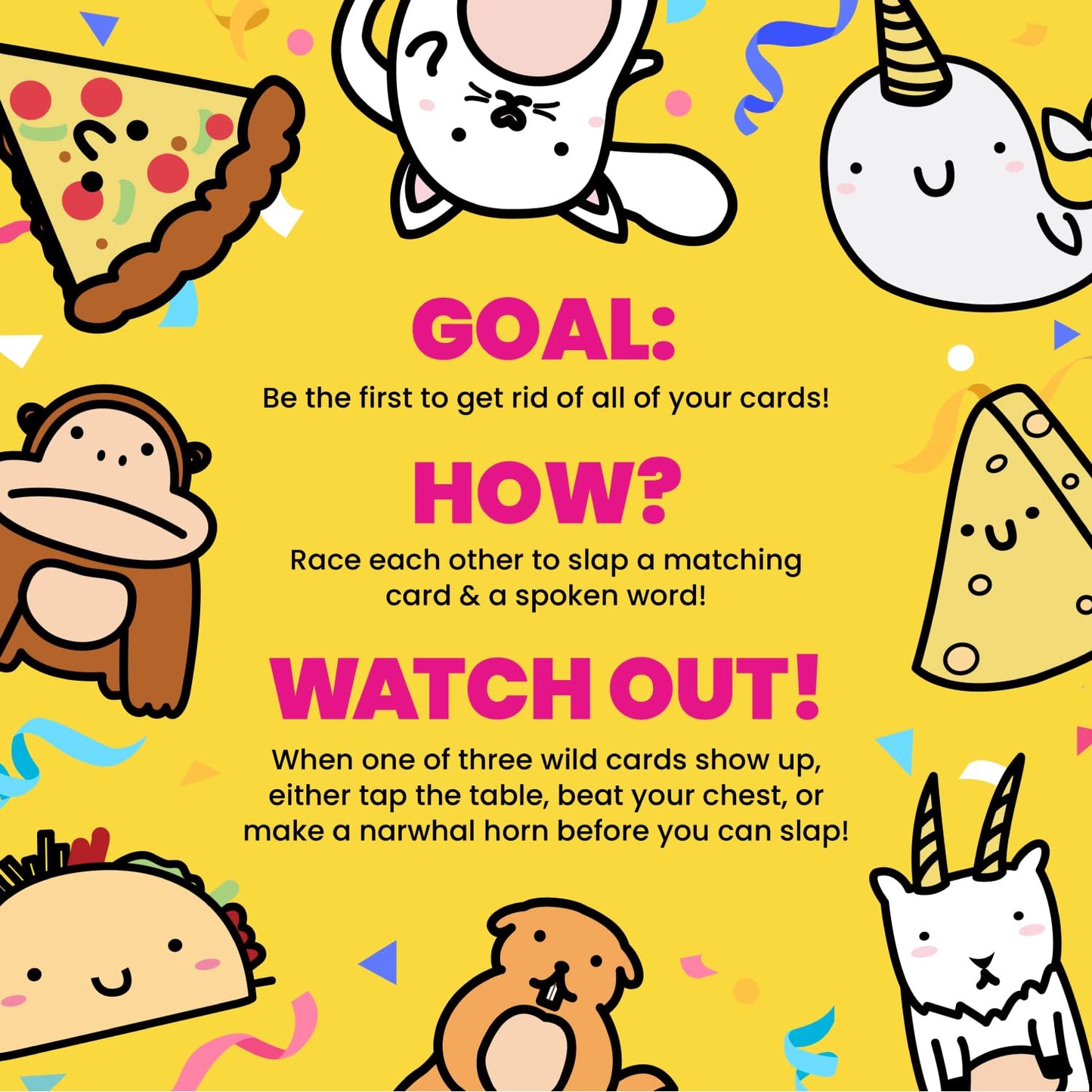 Taco Cat Goat Cheese Pizza Card Game - Wildly Entertaining & Easy To Learn - Great for Adults, Teens, Kids and Families - Card Games and Board Games…