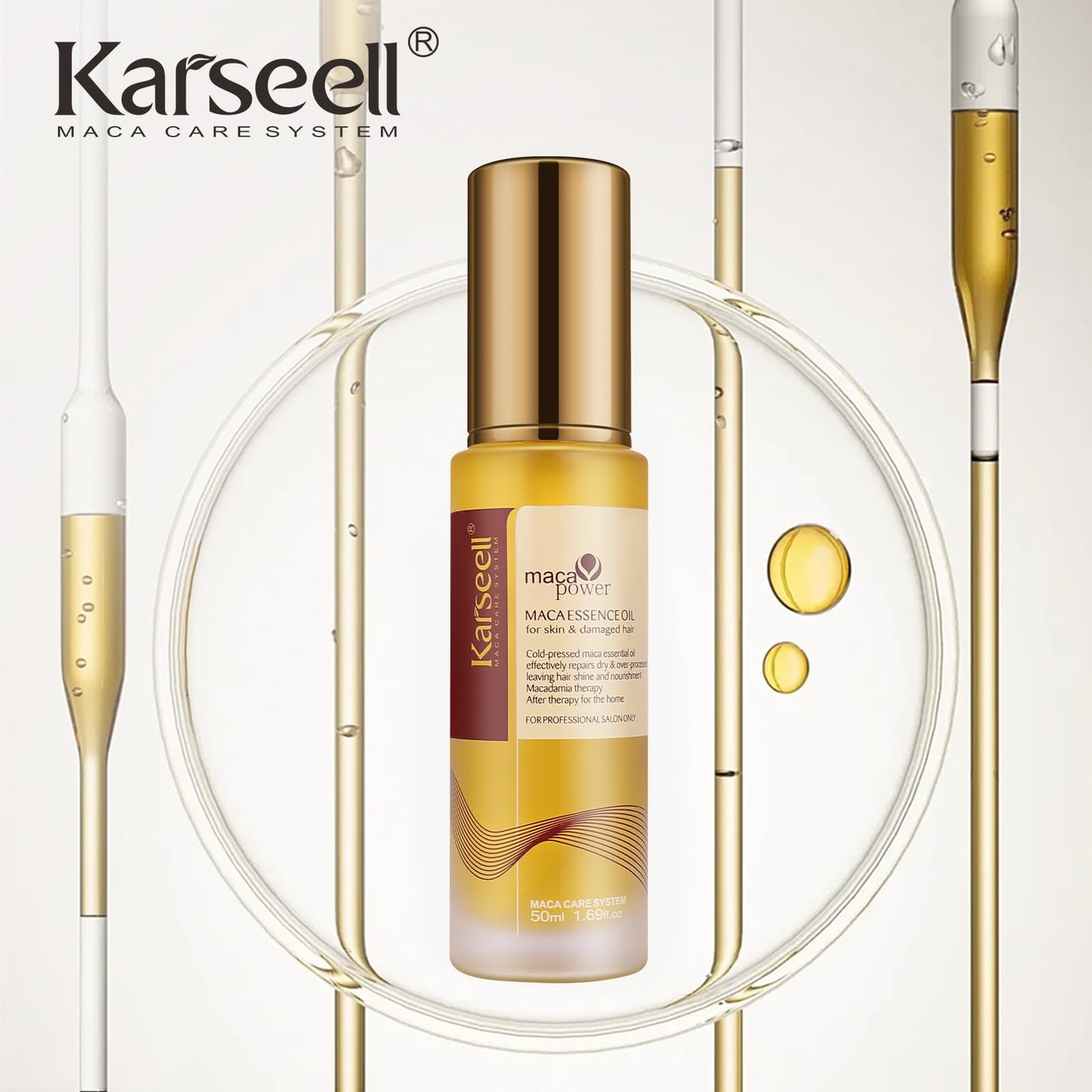 Karseell Moroccan Argan Oil for Hair Healing Cold Pressed Weightless Argan Oil Hair Serum for Dry Damaged Hair 50ml Beauty and Personal Care Karseell