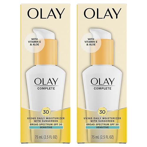 Olay Face Moisturizer, Complete with Sunscreen SPF 30, Fragrance-Free for Sensistive Skin, Broad Spectrum Sun Protection, Long-Lasting Hydration