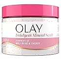 Olay Body Indulgent Mineral Scrub, Skin Exfoliating & Massaging Pearls, Nourishing Soft & Gentle Formula, Renewing BHA, Vitamin B3 Complex, Luxurious