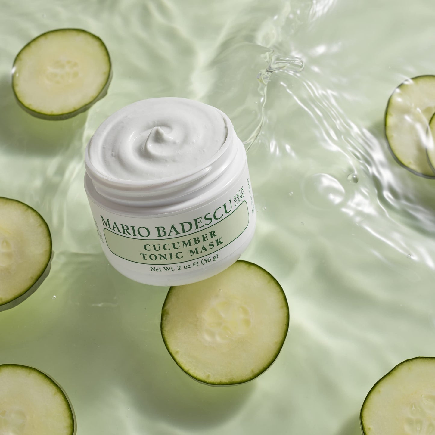 Mario Badescu Purifying Cucumber Tonic Facial Mask - Powerful Deep Cleansing Clay Mask for Congested Skin - Pore Minimizer for Face - Ideal